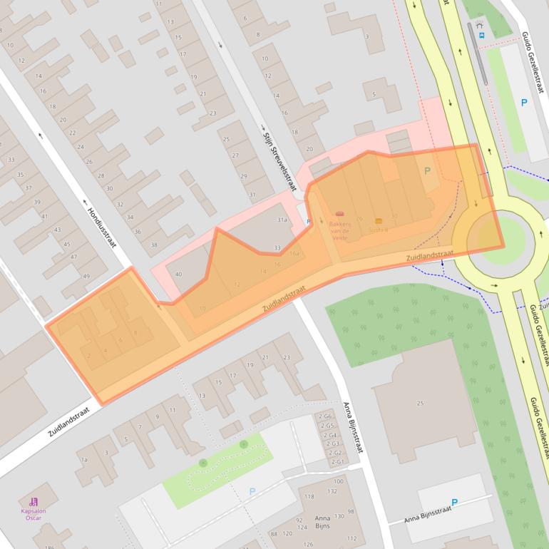 Kaart van postcodegebied 4532CG.
