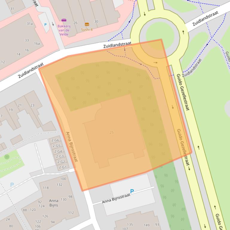 Kaart van postcodegebied 4532CH.