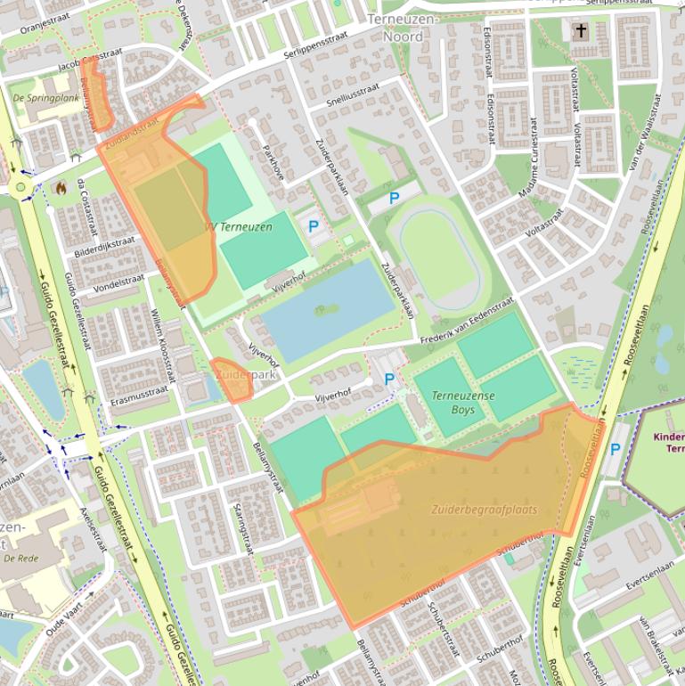 Kaart van postcodegebied 4532CP.