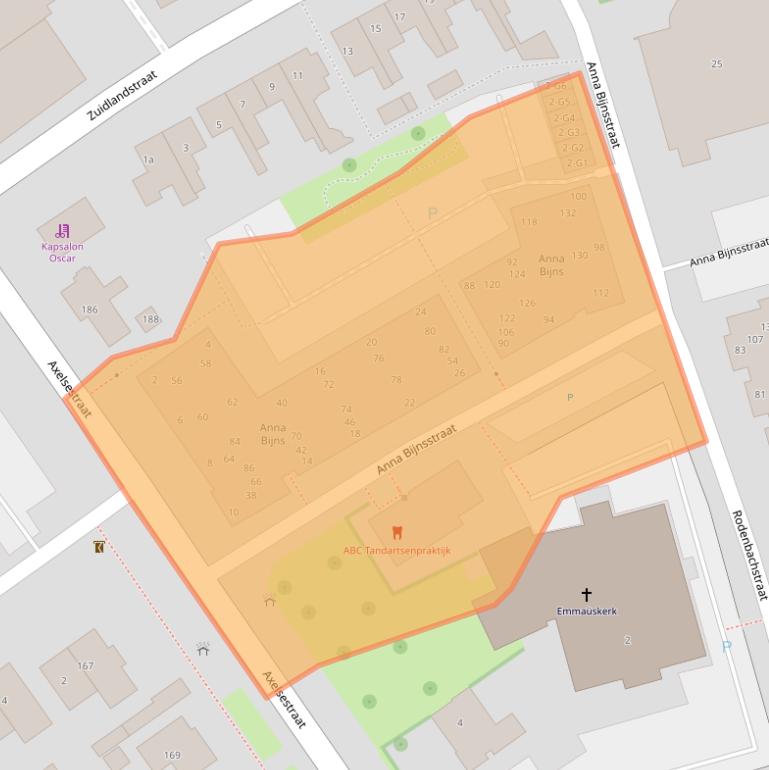 Kaart van postcodegebied 4532CV.