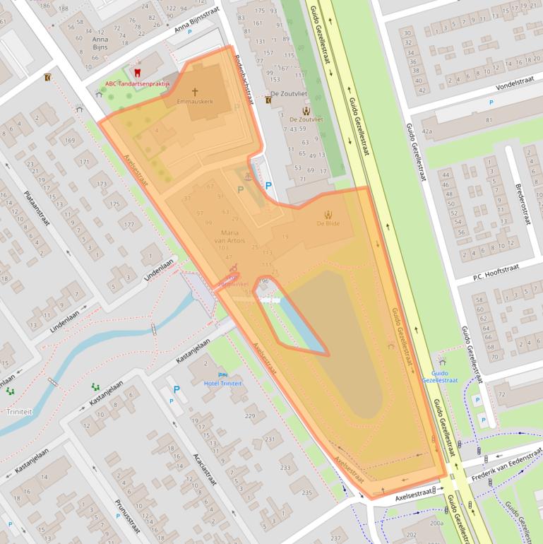 Kaart van postcodegebied 4532CZ.