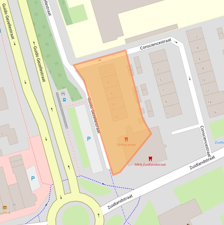 Kaart van postcodegebied 4532EB.