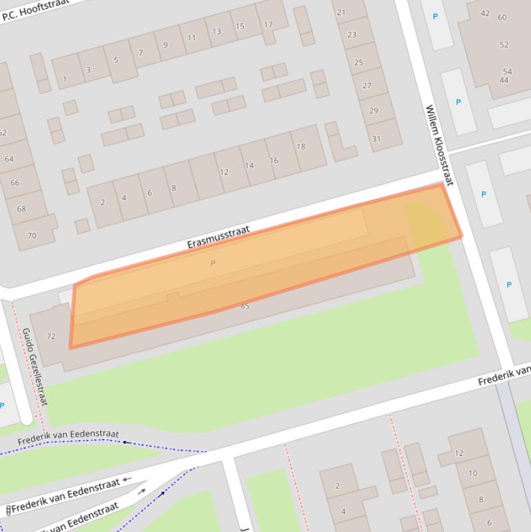 Kaart van postcodegebied 4532EP.
