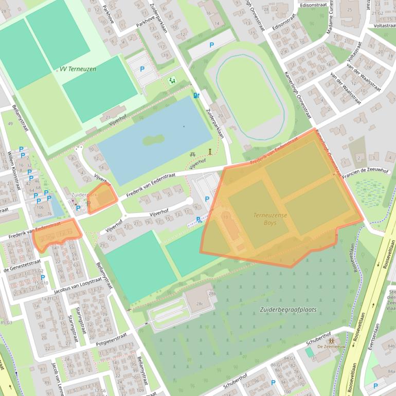 Kaart van postcodegebied 4532ET.