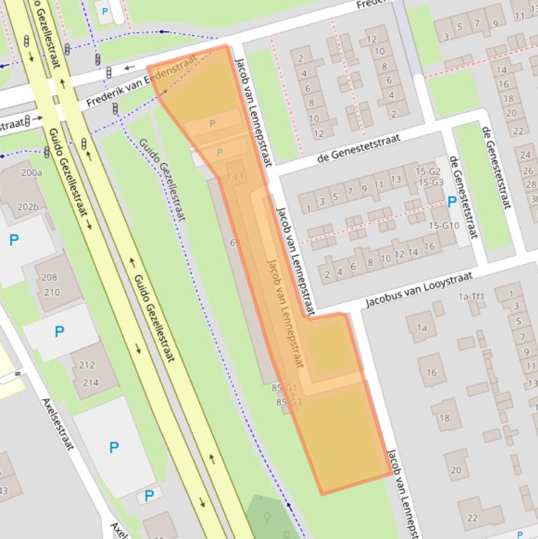 Kaart van postcodegebied 4532EV.