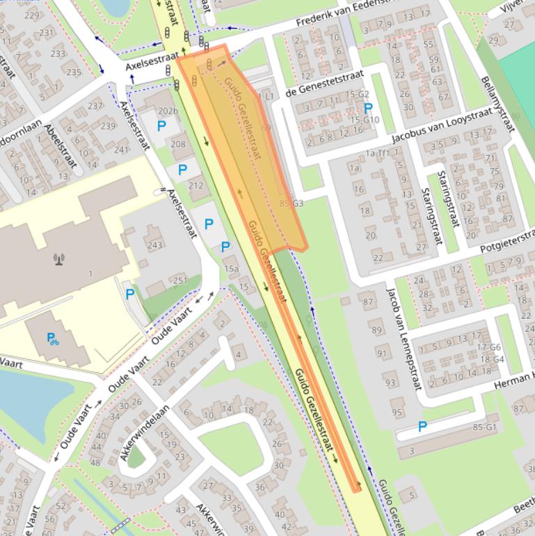 Kaart van postcodegebied 4532EW.