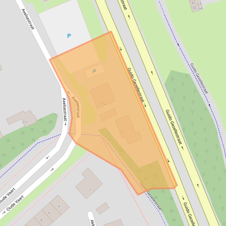 Kaart van postcodegebied 4532GA.