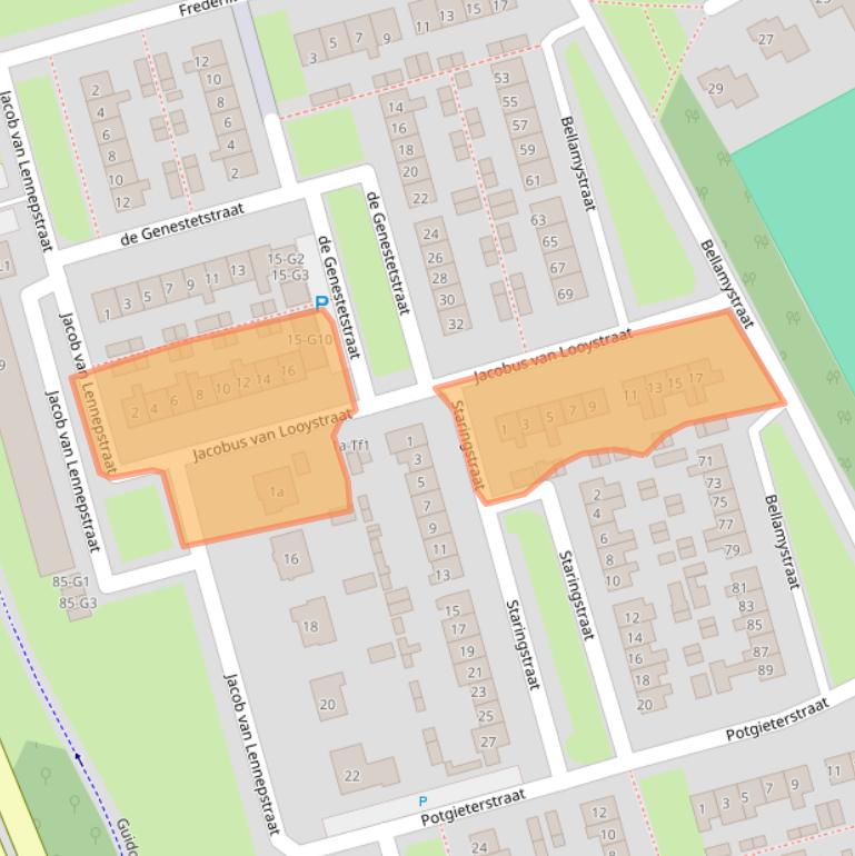 Kaart van postcodegebied 4532GC.
