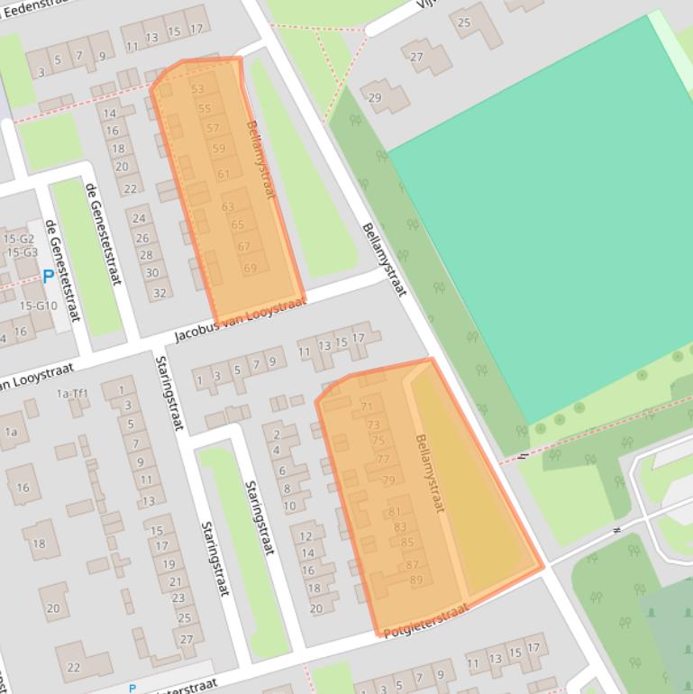 Kaart van postcodegebied 4532GM.