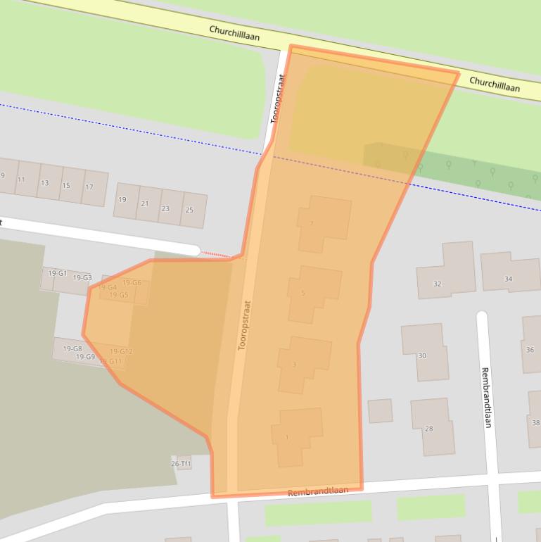 Kaart van postcodegebied 4532HV.