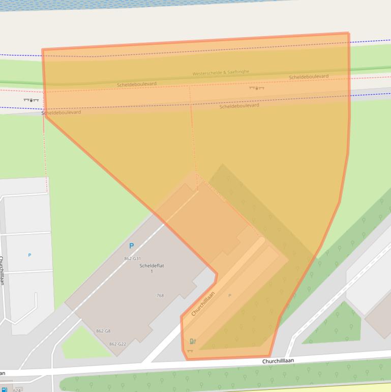 Kaart van postcodegebied 4532JD.