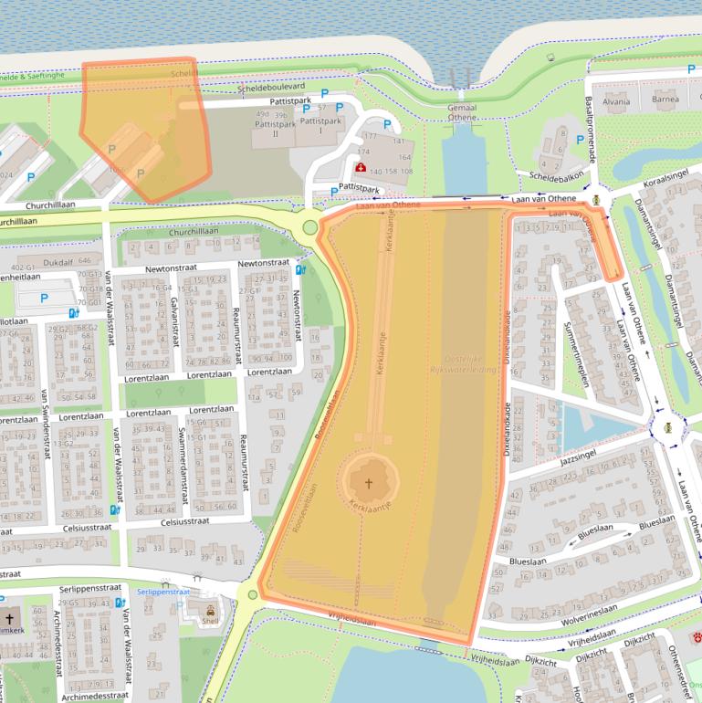 Kaart van postcodegebied 4532JK.