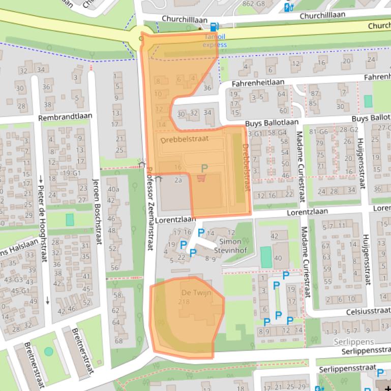 Kaart van postcodegebied 4532JM.