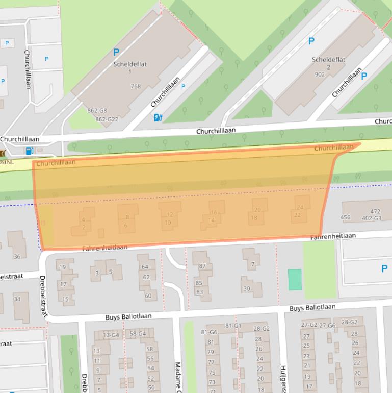 Kaart van postcodegebied 4532JR.