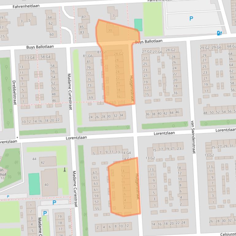 Kaart van postcodegebied 4532KB.