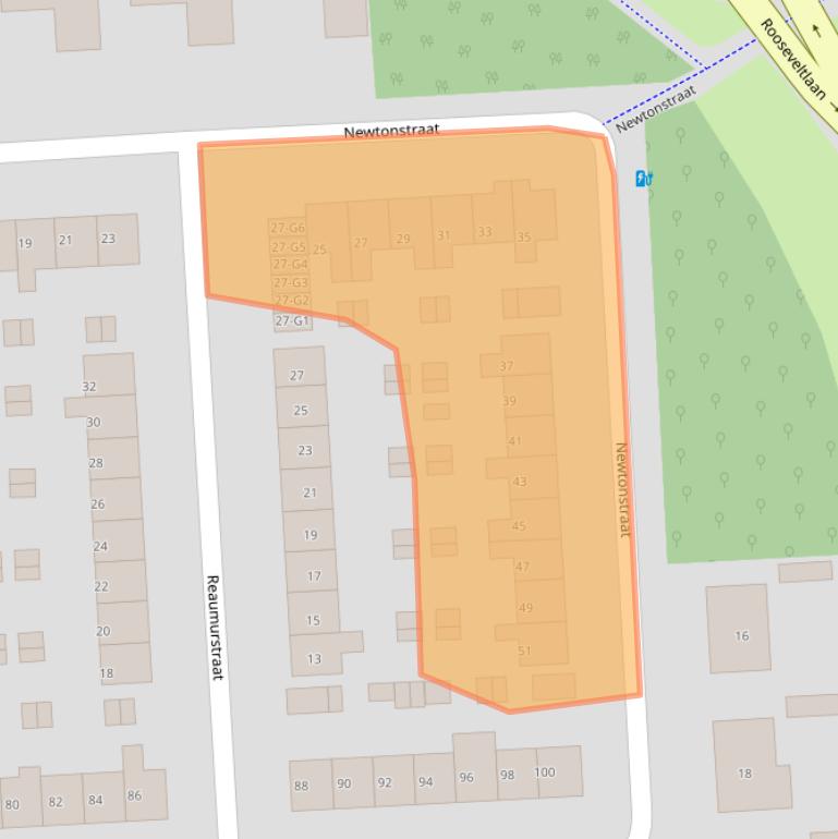 Kaart van postcodegebied 4532KG.