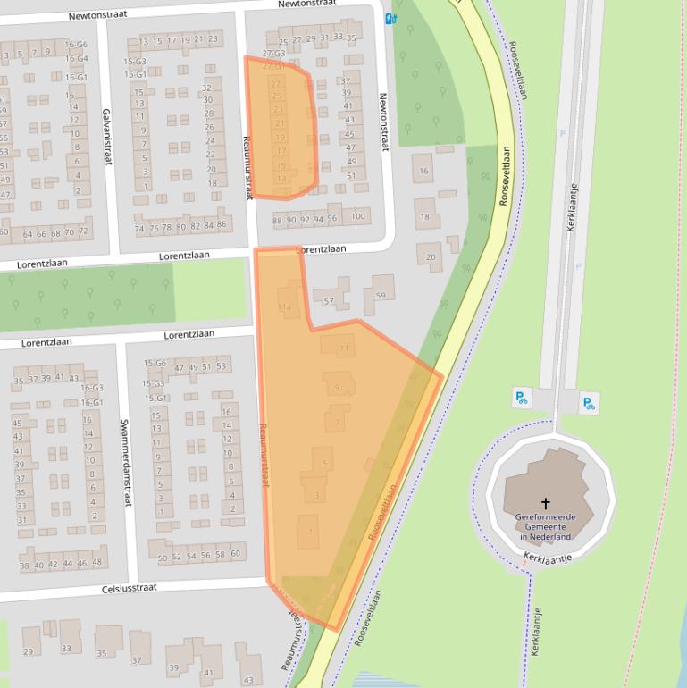 Kaart van postcodegebied 4532KJ.