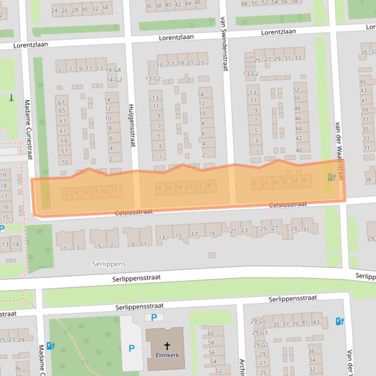 Kaart van postcodegebied 4532KW.