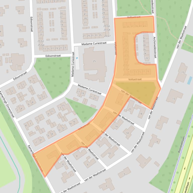 Kaart van postcodegebied 4532LG.
