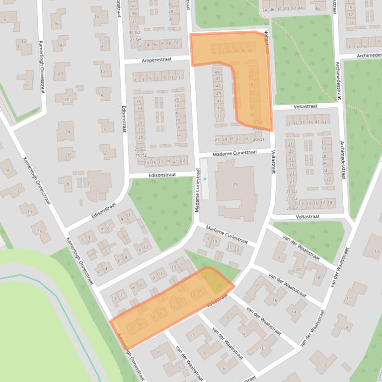 Kaart van postcodegebied 4532LH.