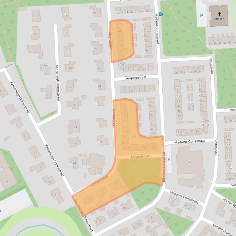 Kaart van postcodegebied 4532LL.