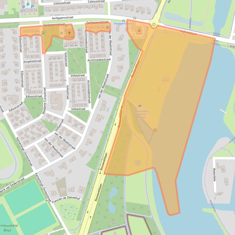 Kaart van postcodegebied 4532LR.