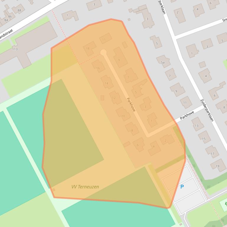 Kaart van postcodegebied 4532LX.