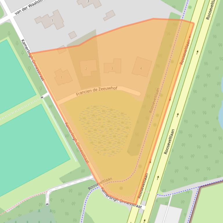 Kaart van postcodegebied 4532LZ.