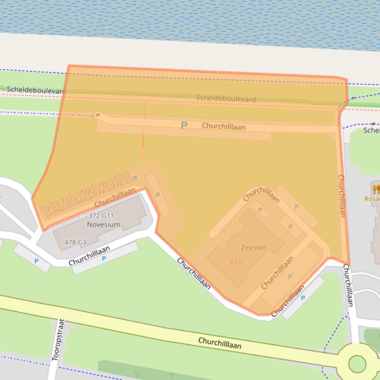 Kaart van postcodegebied 4532MB.