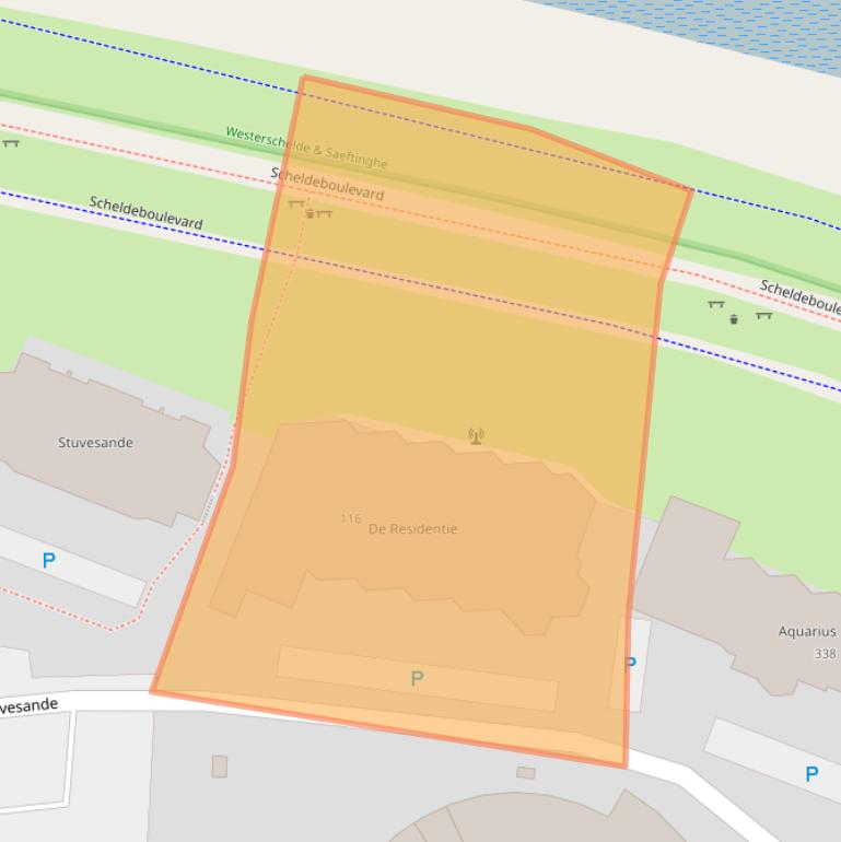 Kaart van postcodegebied 4532MJ.