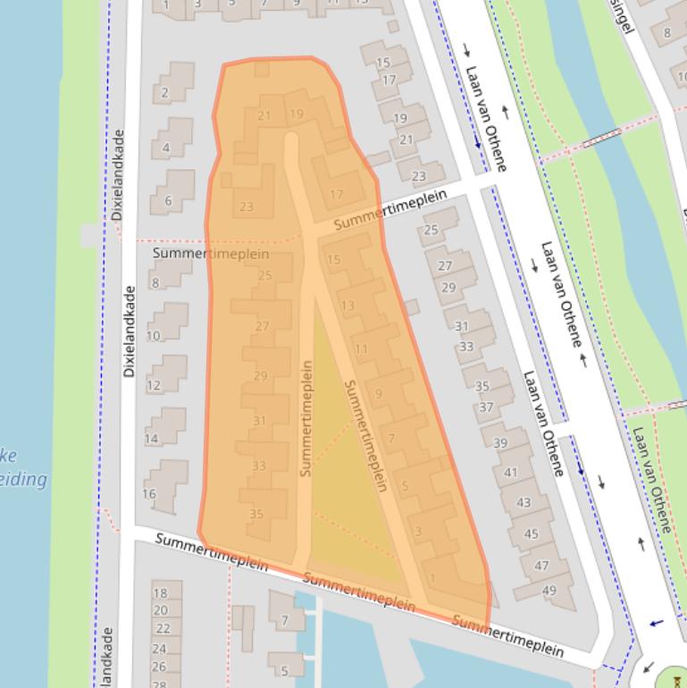 Kaart van postcodegebied 4533AD.