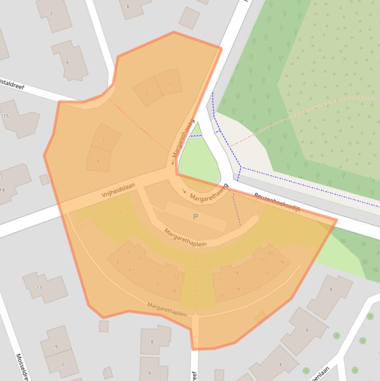 Kaart van postcodegebied 4533AR.