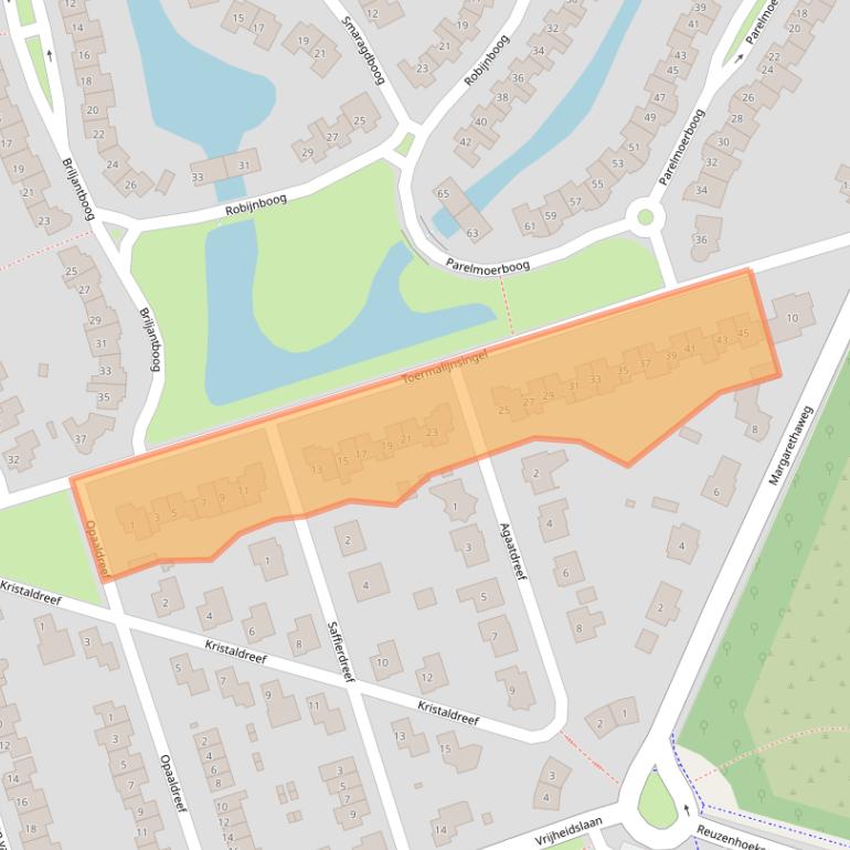 Kaart van postcodegebied 4533AT.