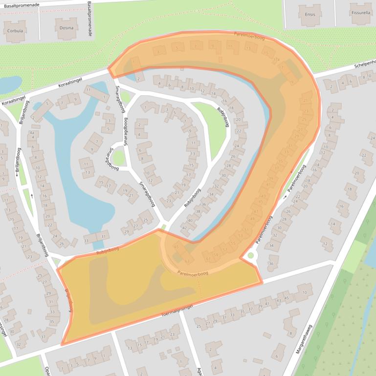 Kaart van postcodegebied 4533BB.