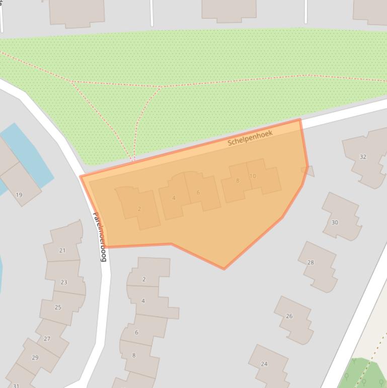 Kaart van postcodegebied 4533BD.