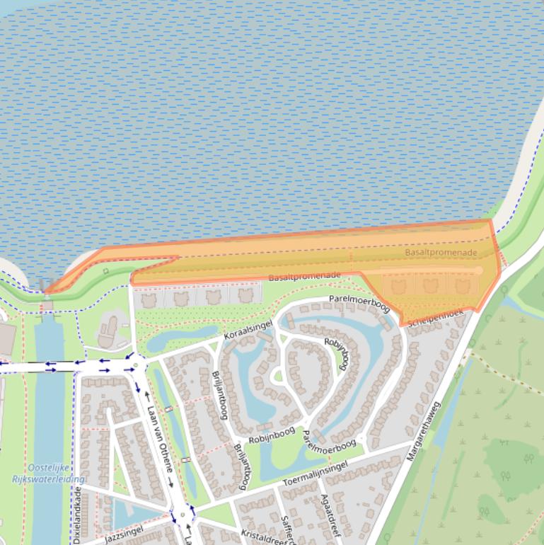 Kaart van postcodegebied 4533CD.