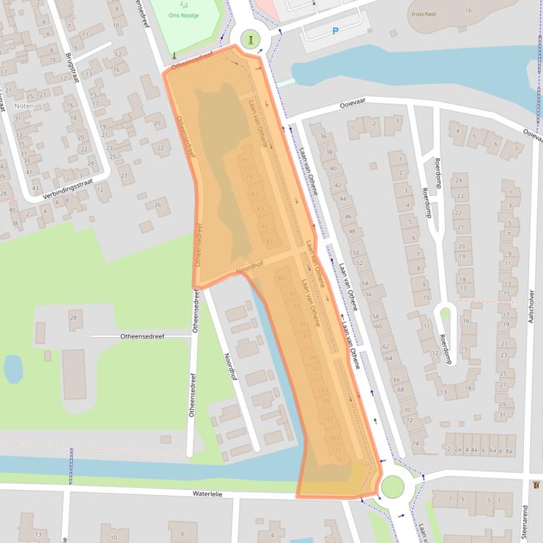 Kaart van postcodegebied 4533DC.