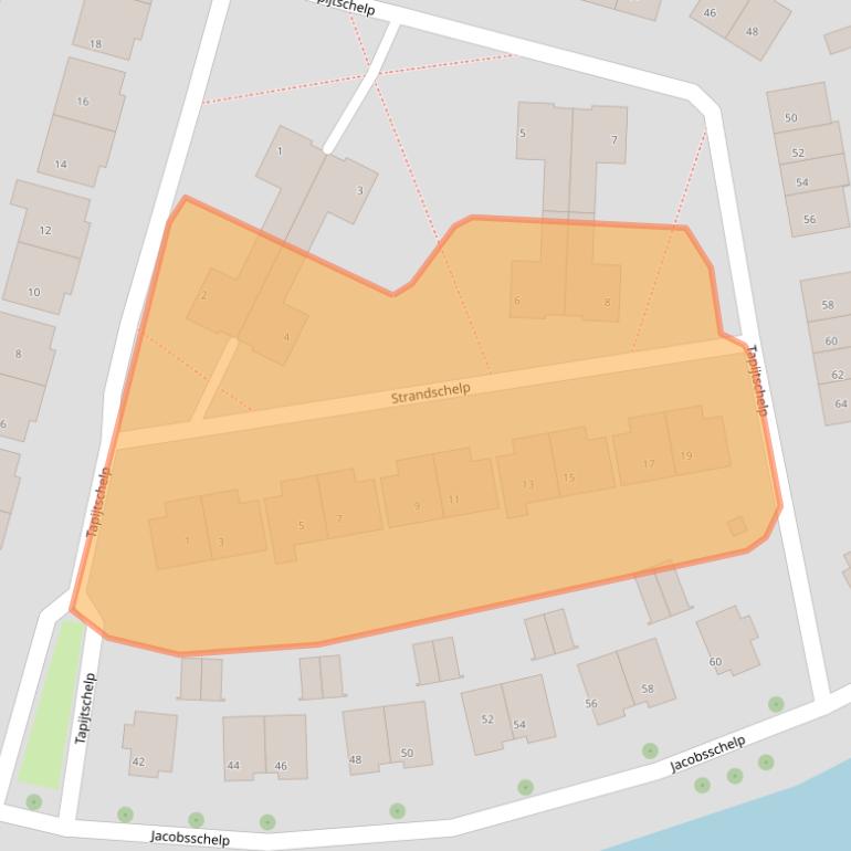 Kaart van postcodegebied 4533DT.