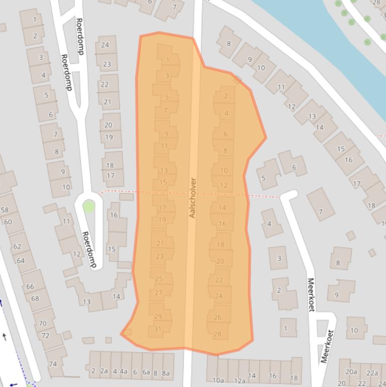 Kaart van postcodegebied 4533ED.