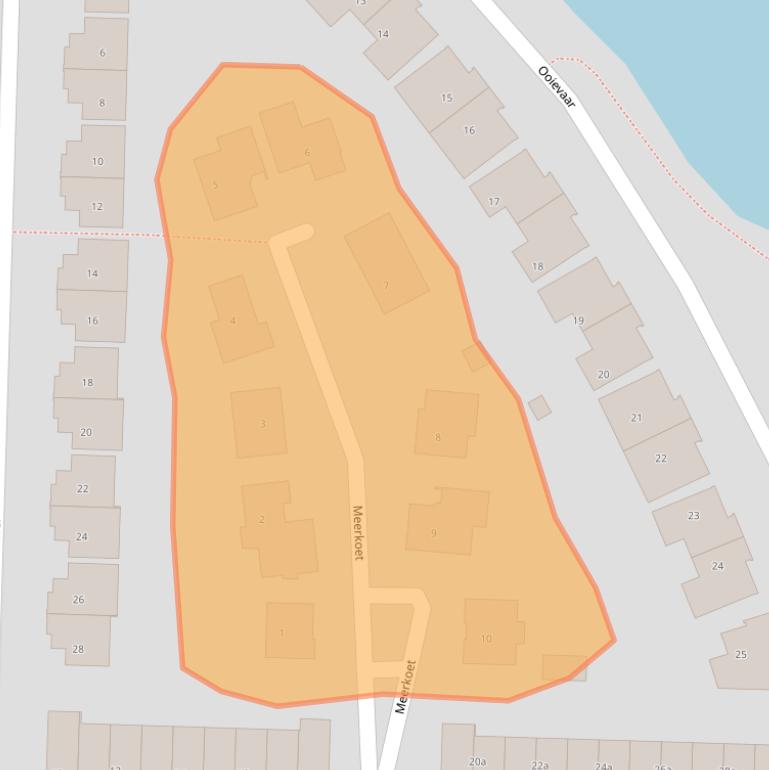 Kaart van postcodegebied 4533EE.