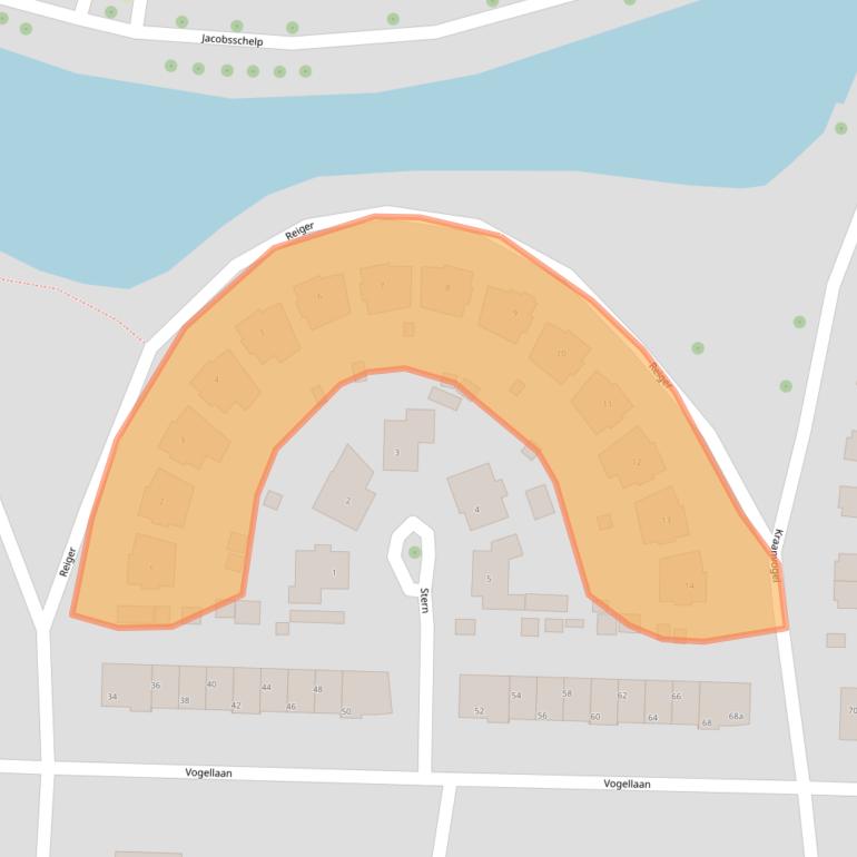 Kaart van postcodegebied 4533EG.