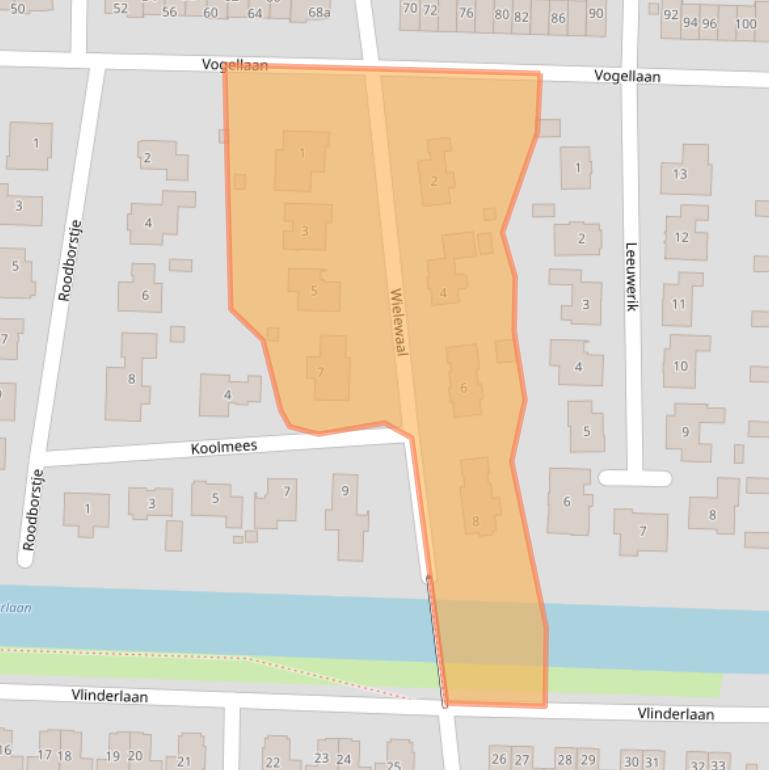 Kaart van postcodegebied 4533GG.