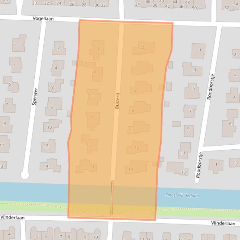 Kaart van postcodegebied 4533GK.