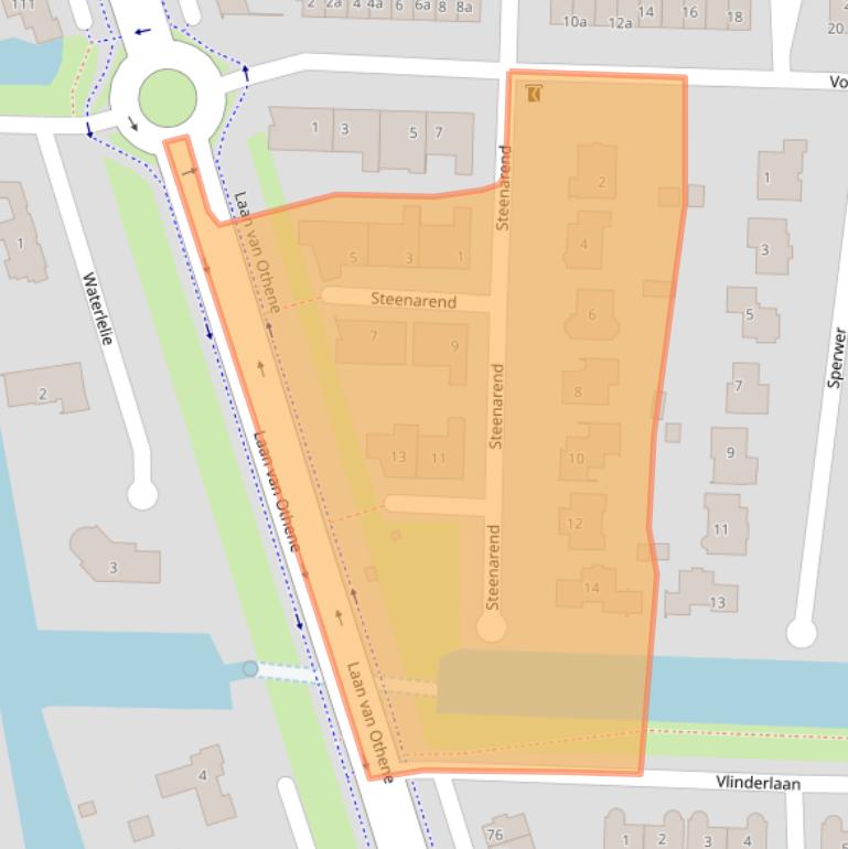 Kaart van postcodegebied 4533GM.