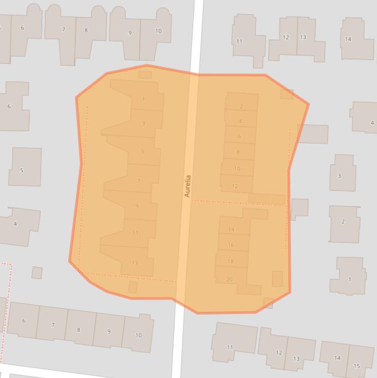 Kaart van postcodegebied 4533HC.