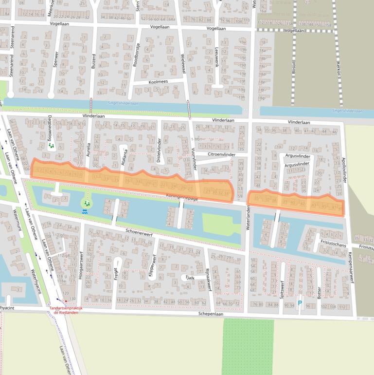 Kaart van postcodegebied 4533HS.