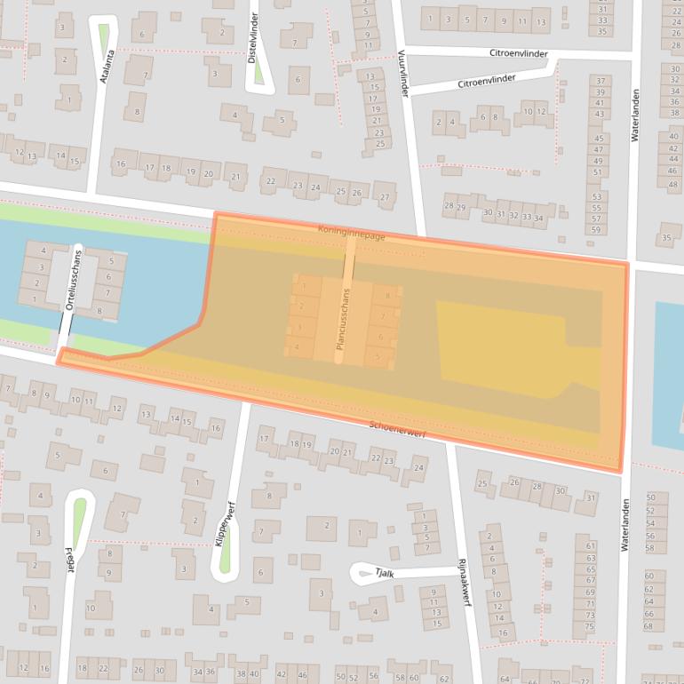 Kaart van postcodegebied 4533JC.