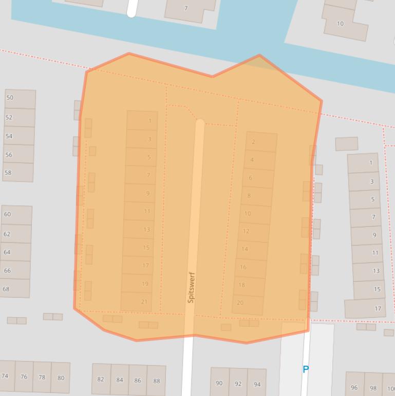 Kaart van postcodegebied 4533JM.