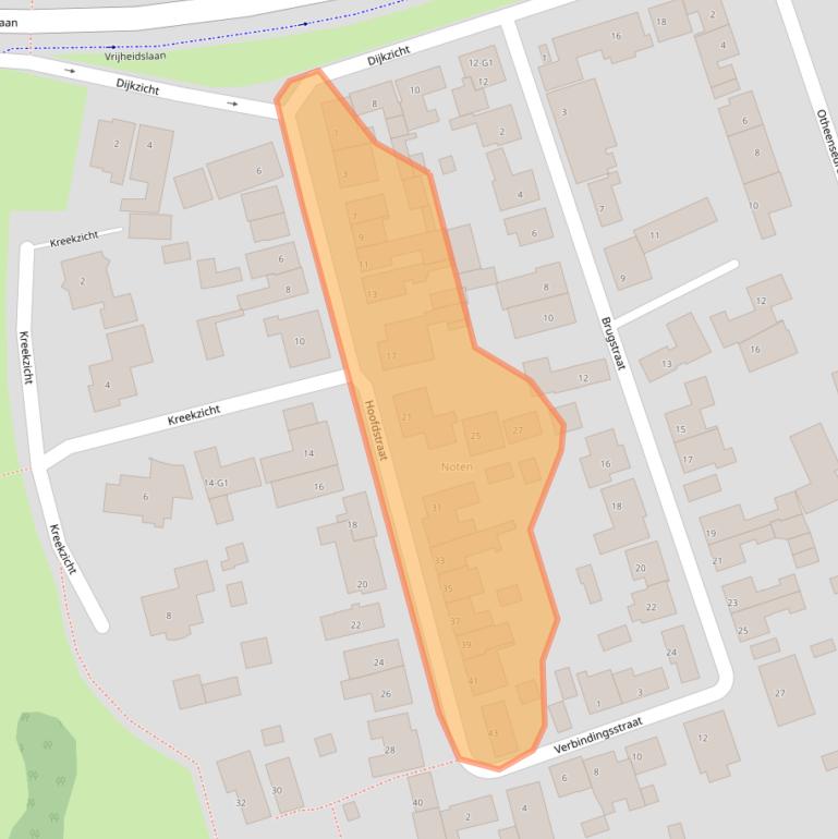 Kaart van postcodegebied 4533PB.