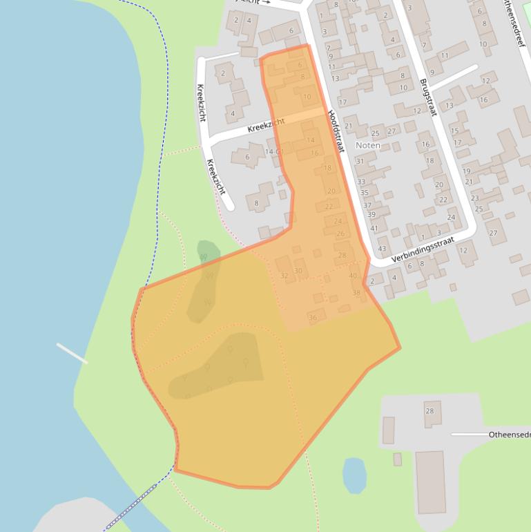 Kaart van postcodegebied 4533PC.